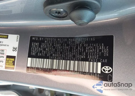 2023 Toyota Corolla Le из США, поврежденный, VIN 5YFB4MDE1PP076577